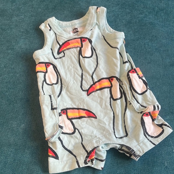 Tea Collection Toucan Romper for baby or toddler - Picture 1 of 3